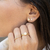 Anel Chuveiro Aro Côncavo com Diamantes Ouro 18K - comprar online