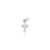 Pingente Cruz Mini com Diamantes Ouro 18K - SOU por Juliana Canova | Joias em Ouro 18k