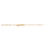 Pulseira Infantil Placa com Pingente Menino ou Menina Ouro 18K - comprar online