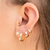 Piercing Hélix Argolinha Coração Ouro 18K - comprar online
