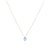Pingente Oval Topázio Sky Ouro 18K