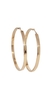 Brinco de Argola Tradicional 3 cm Ouro 18K - comprar online