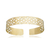 Bracelete Floral Aro Aberto Ouro 18K