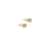 Brinco Quadrado com Diamantes Ouro Amarelo 18K