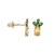 Brinco Abacaxi Ouro 18K