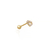 Piercing Hélix Coração com Zircônia Ouro 18K