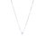 Colar com Ponto de Luz Ouro Branco 18K