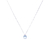 Pingente Topázio Sky Ouro Branco 18K