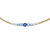 Pulseira Riviera Degradê Topázio Azul Ouro 18K