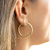 Brinco de Argola Click com Ródio Branco Ouro 18K - SOU por Juliana Canova | Joias em Ouro 18k