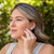 Brinco Quadrado com Diamantes Ouro Amarelo 18K - comprar online