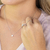 Anel Chuveiro Aro Côncavo com Diamantes Ouro Branco 18K - comprar online
