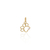 Pingente Patinha com Cristal Ouro 18K