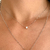 Colar com Ponto de Luz Ouro Branco 18K - comprar online