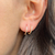 Brinco de Argola Click com Ródio Branco Ouro 18K - comprar online