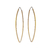 Brinco de Argola Folha Ouro 18K