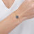 Pulseira Olho Grego com Safira Azul e Diamante Ouro 18K - comprar online
