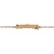 Pulseira Baby/Infantil de Placa Ursinho e Boné Ouro 18K