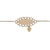 Pulseira Baby/Infantil Placa Coração Ouro 18k
