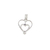 Pingente do Amor Gaiola Coração Ouro Branco 18K - comprar online