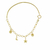 Bracelete com Corrente Portuguesa e Pingentes Ouro 18K