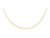 Corrente GM1 Fio 3mm 45 cm Ouro 18K