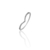 Petit Anel Lux V com Diamantes Ouro Branco 18K