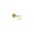 Piercing de Hélix Coração Liso Ouro 18K