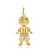 Pingente Menino com Diamantes