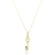 Pingente Petit Chave com Ametista e Topázio Ouro 18K