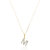 Pingente Pequeno de Letra Cravejado com Diamantes Ouro 18K