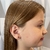 Brinco Infantil Joaninha Esmaltada Ouro 18K na internet