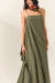 vestido longo enya | verde