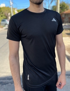 Remera AD Negra logo gris SL - comprar online