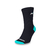 Medias flex negro con turquesa
