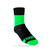 Media supreme negro y verde flúor