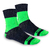 Media supreme negro y verde flúor - comprar online