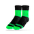 Media supreme negro y verde flúor - Neron