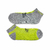 Soquete brag gris con amarillo - tienda online