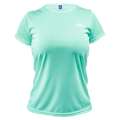 Remera flex verde agua