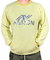 Buzo semi canguro basic amarillo - tienda online