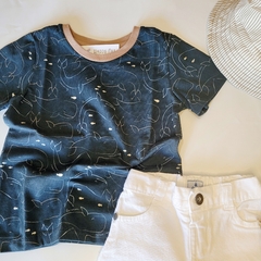 Remera Nica azul