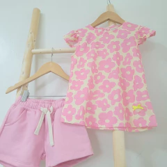 Musculosa Agatha flor rosa