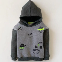 Buzo friza Skate gris