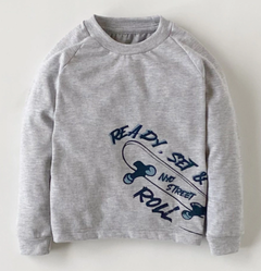 Remera manga larga Skate gris