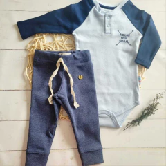 Leggin Geranio azul melange - comprar online