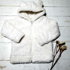 Campera de piel Osi Blanco