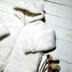 Campera de piel Osi Blanco - comprar online