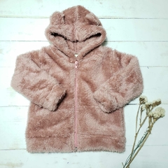 Campera de piel Osi rosa viejo