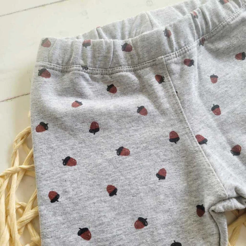 Calza Friza avellana gris niñas